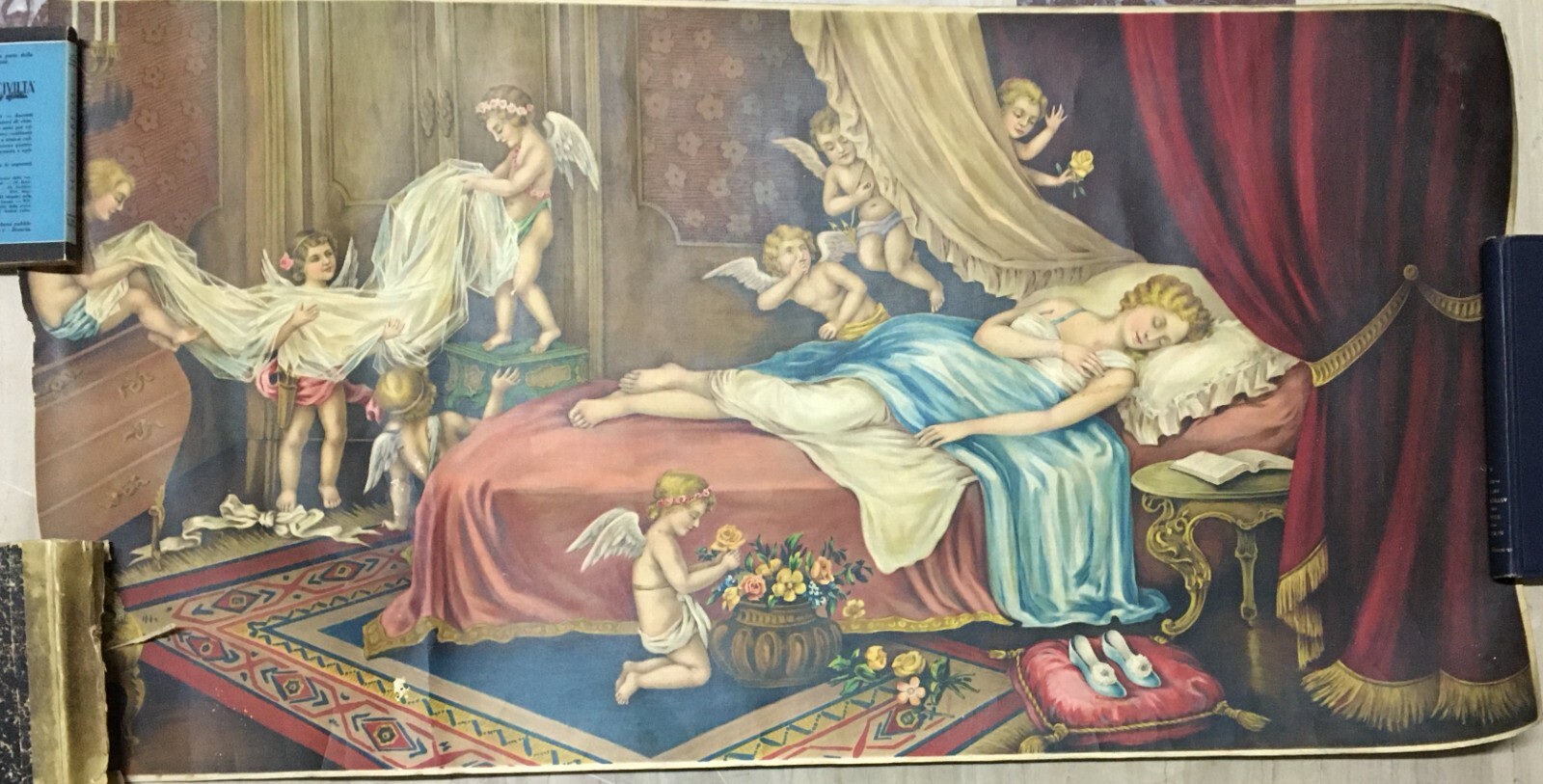 Scena Allegorica Con Donna Distesa E Angioletti (1920 Circa)