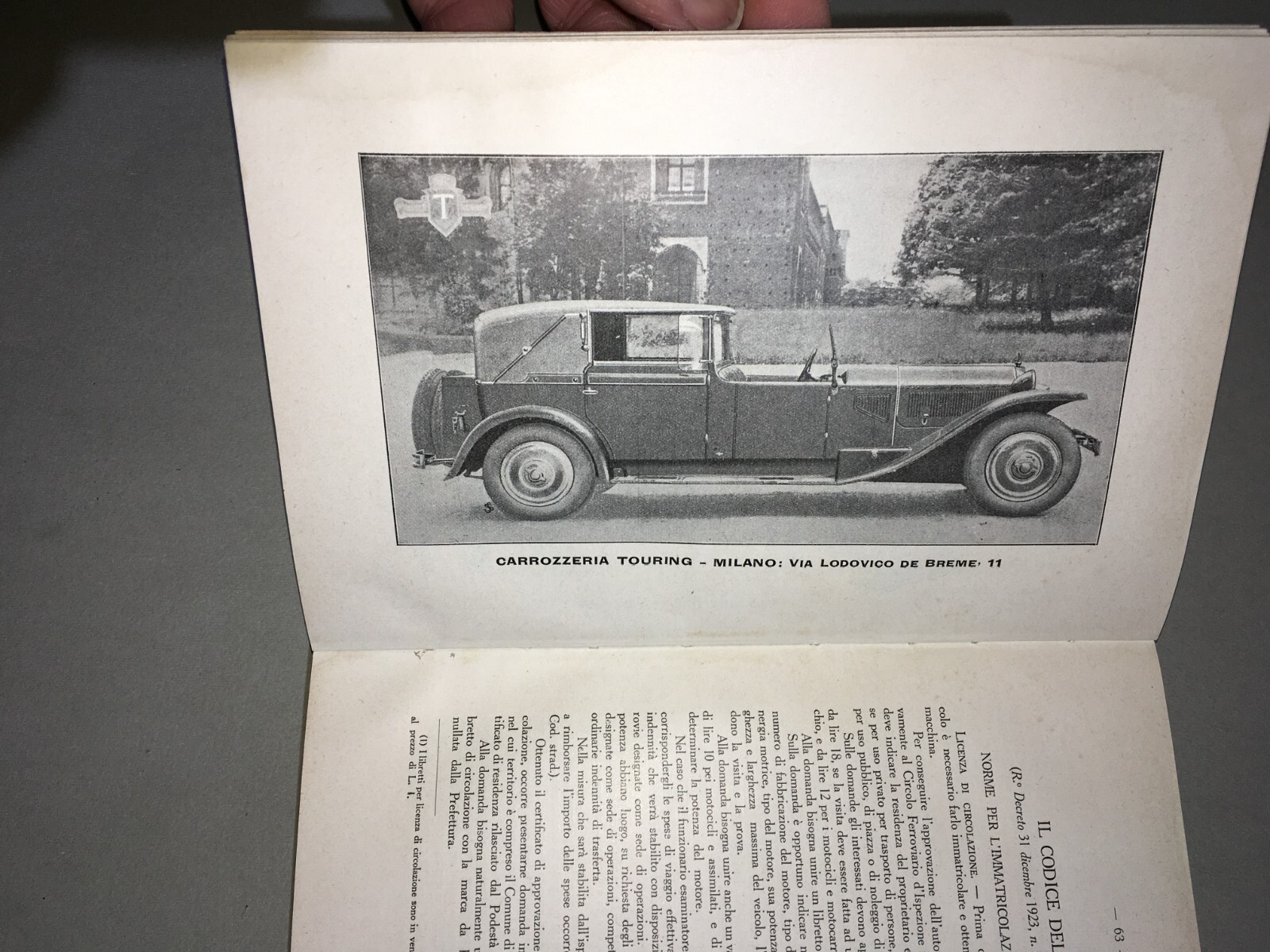Annuario Dell'Automobilismo 1928 29 Reale Automobil Club d'Italia (RACI)