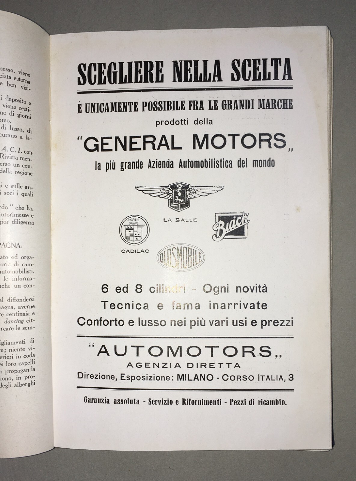 Annuario Dell'Automobilismo 1928 29 Reale Automobil Club d'Italia (RACI)