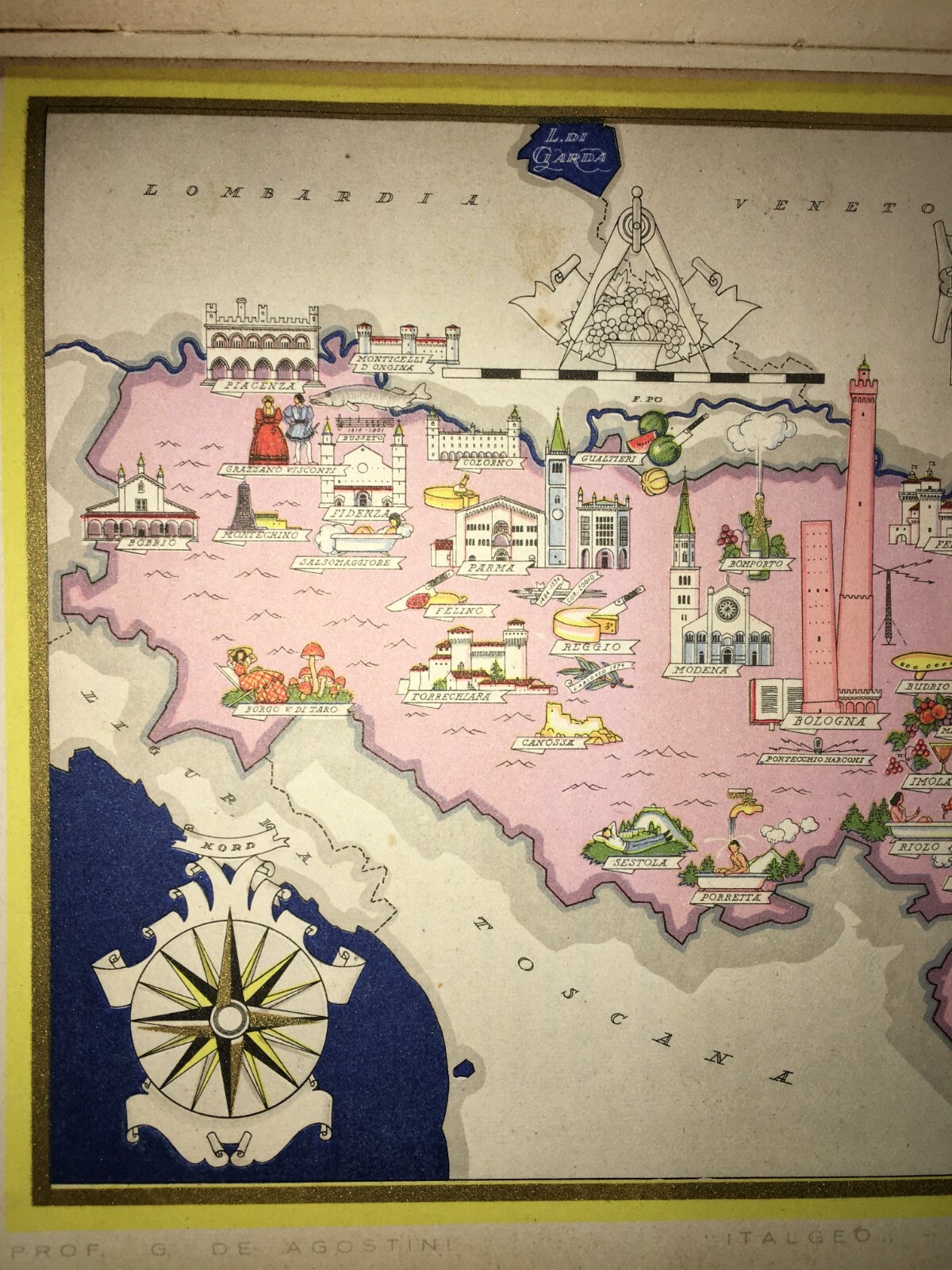Emilia Romagna: Mappa Cartografica Di Vsevolode Nicouline