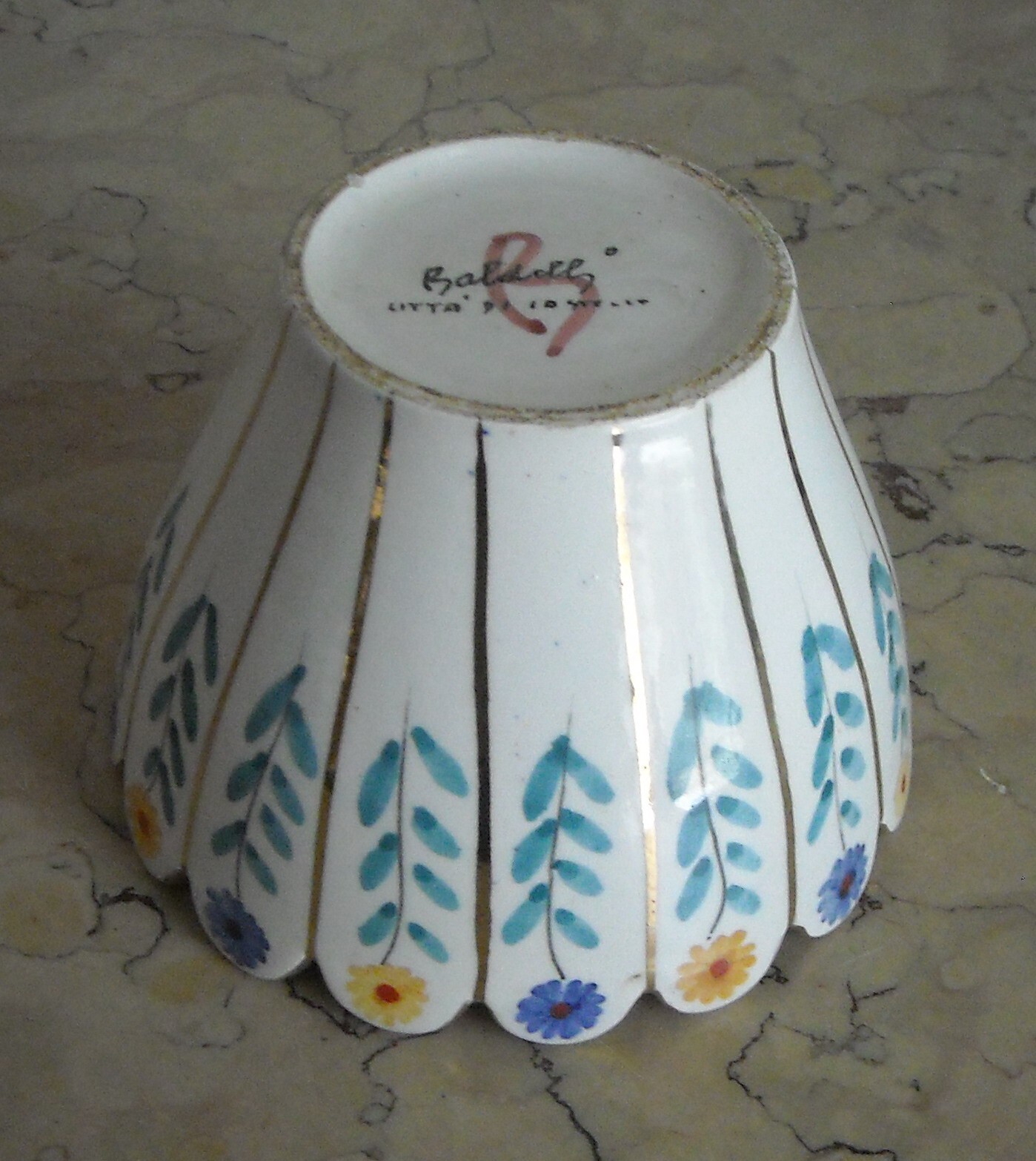 Umbria, Perugia, Città Di Castello. Baldelli, Ceramica Floreale Decorativa.