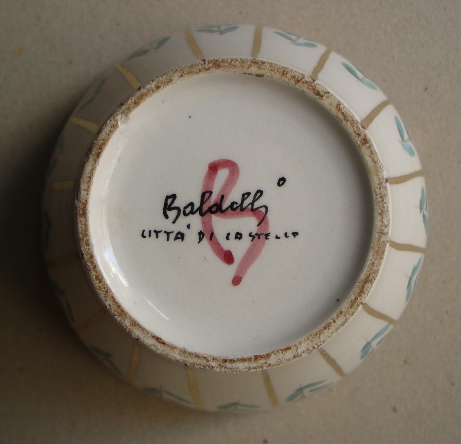 Umbria, Perugia, Città Di Castello. Baldelli, Ceramica Floreale Decorativa.