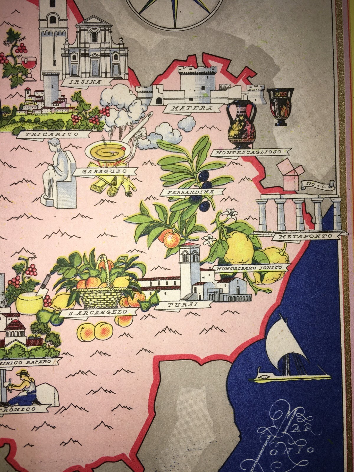 Basilicata: Mappa Artistica E Folklore Di Vsevolod Nicouline