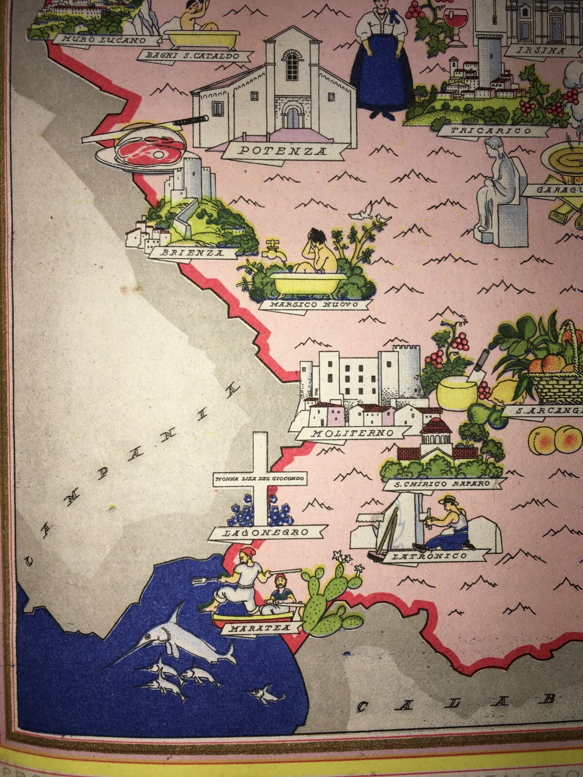 Basilicata: Mappa Artistica E Folklore Di Vsevolod Nicouline
