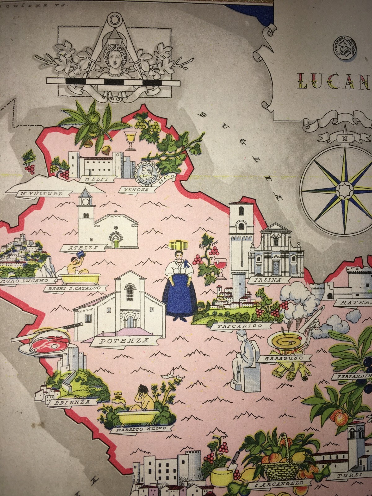 Basilicata: Mappa Artistica E Folklore Di Vsevolod Nicouline
