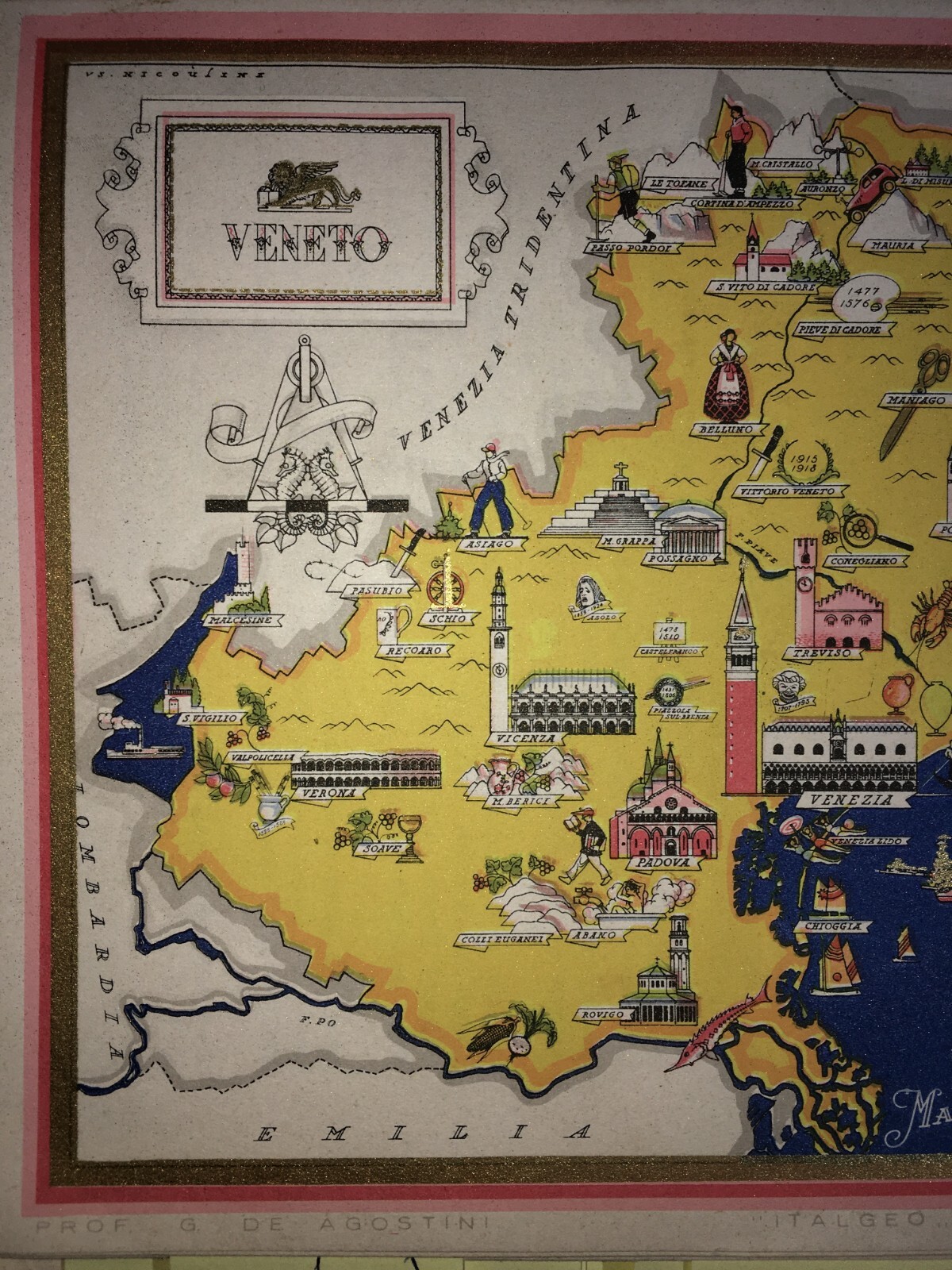 Arte, Folklore E Cartografia Del Veneto: Artista Nicouline Venezia, Verona, Udine