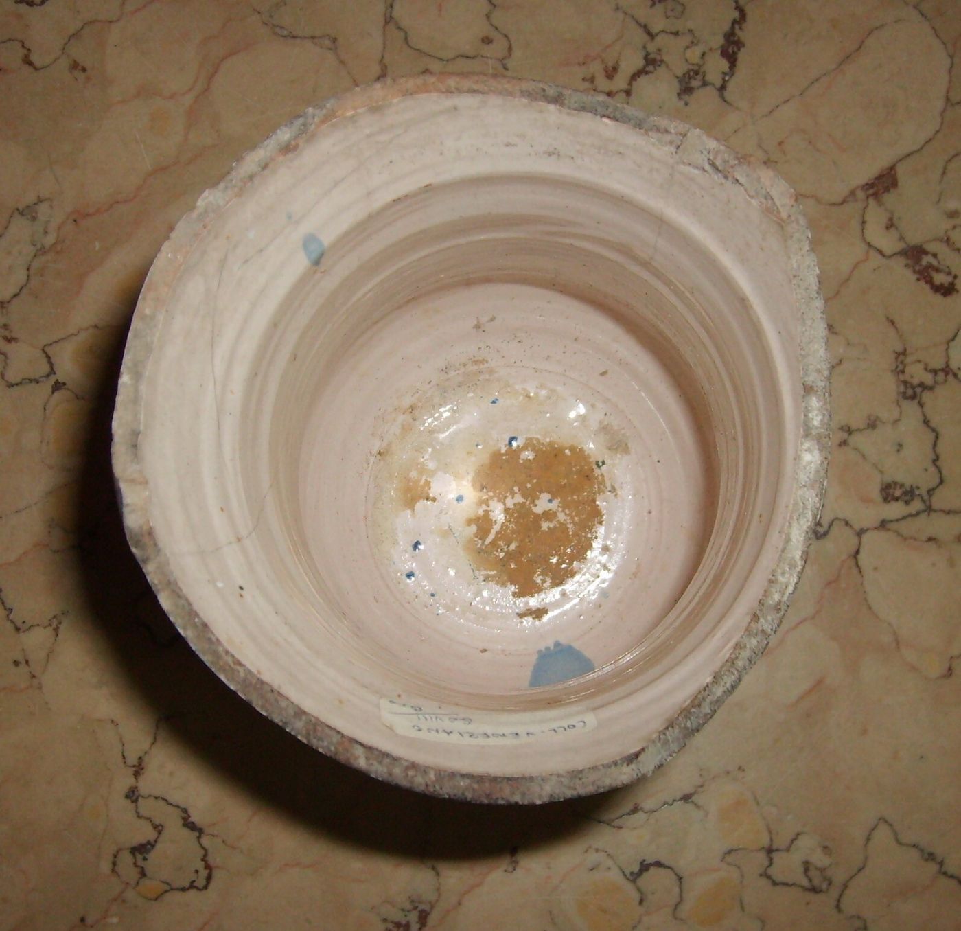 Antica Maiolica Meridionale   Albarello   Vaso Da Farmacia   Veduta Paesaggistica   '700