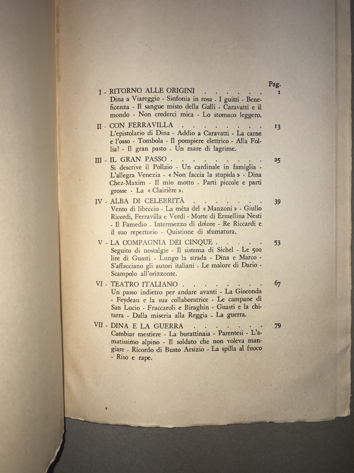 Giuseppe Adami, "Dina Galli Racconta...". Milano, Treves, 1936