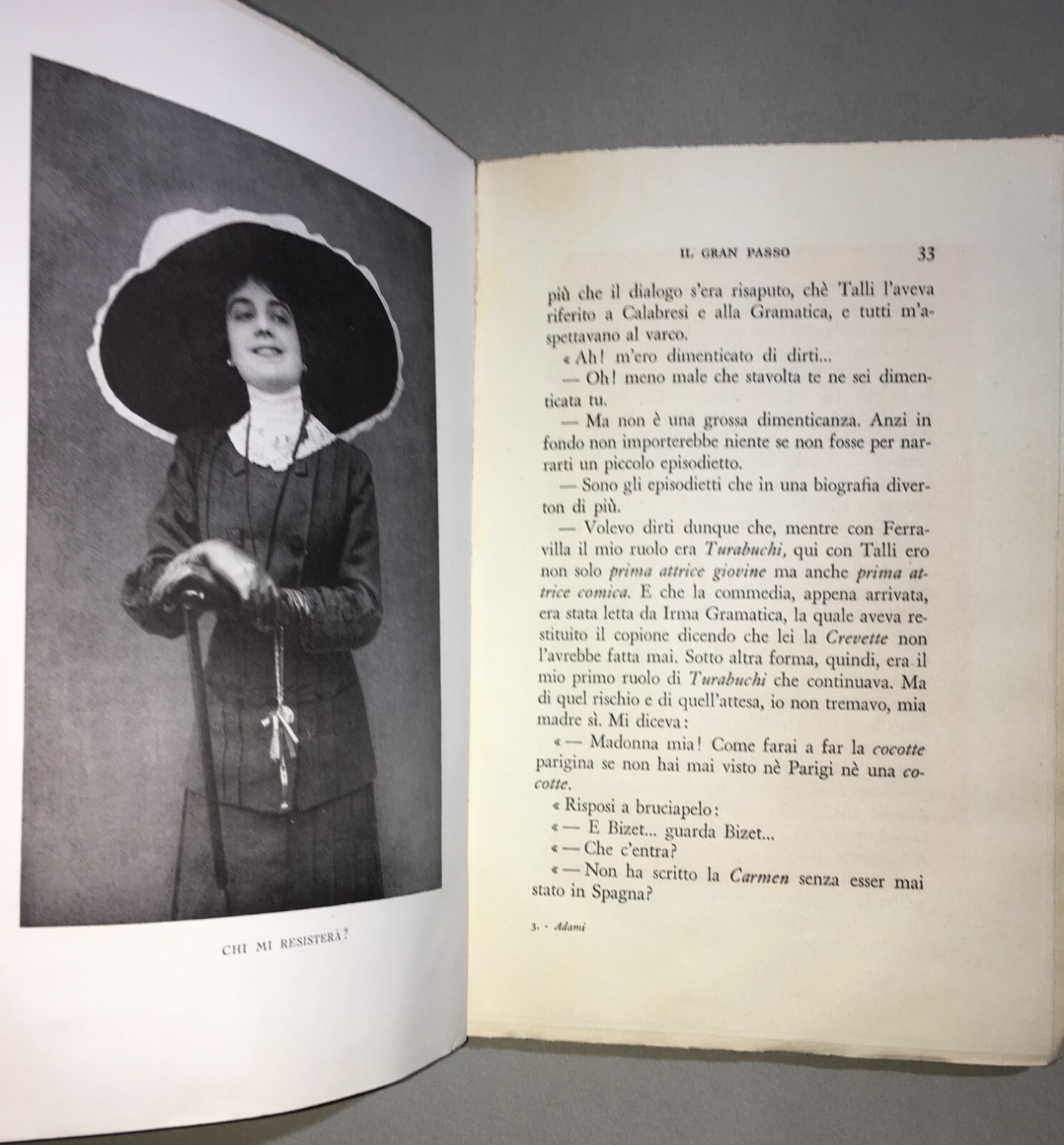 Giuseppe Adami, "Dina Galli Racconta...". Milano, Treves, 1936