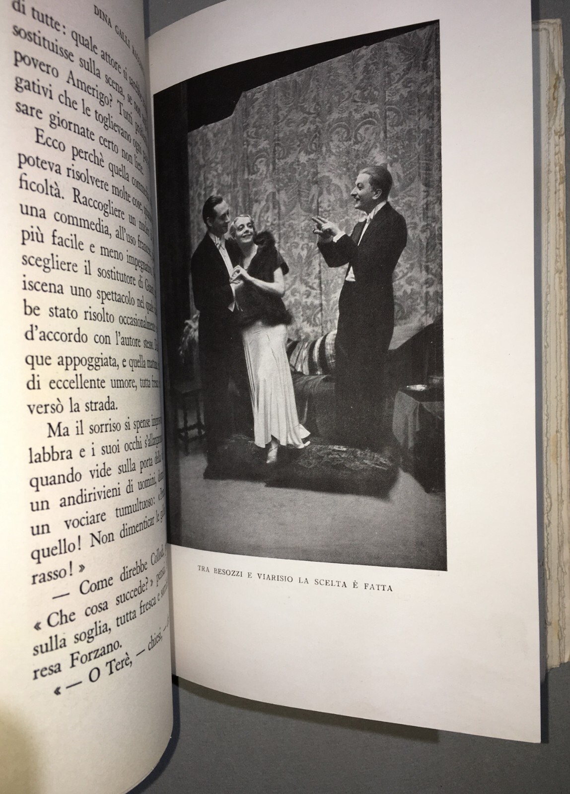 Giuseppe Adami, "Dina Galli Racconta...". Milano, Treves, 1936