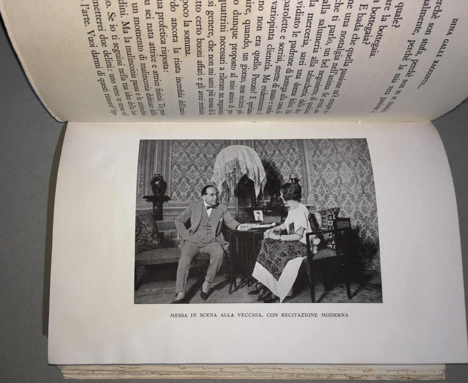 Giuseppe Adami, "Dina Galli Racconta...". Milano, Treves, 1936