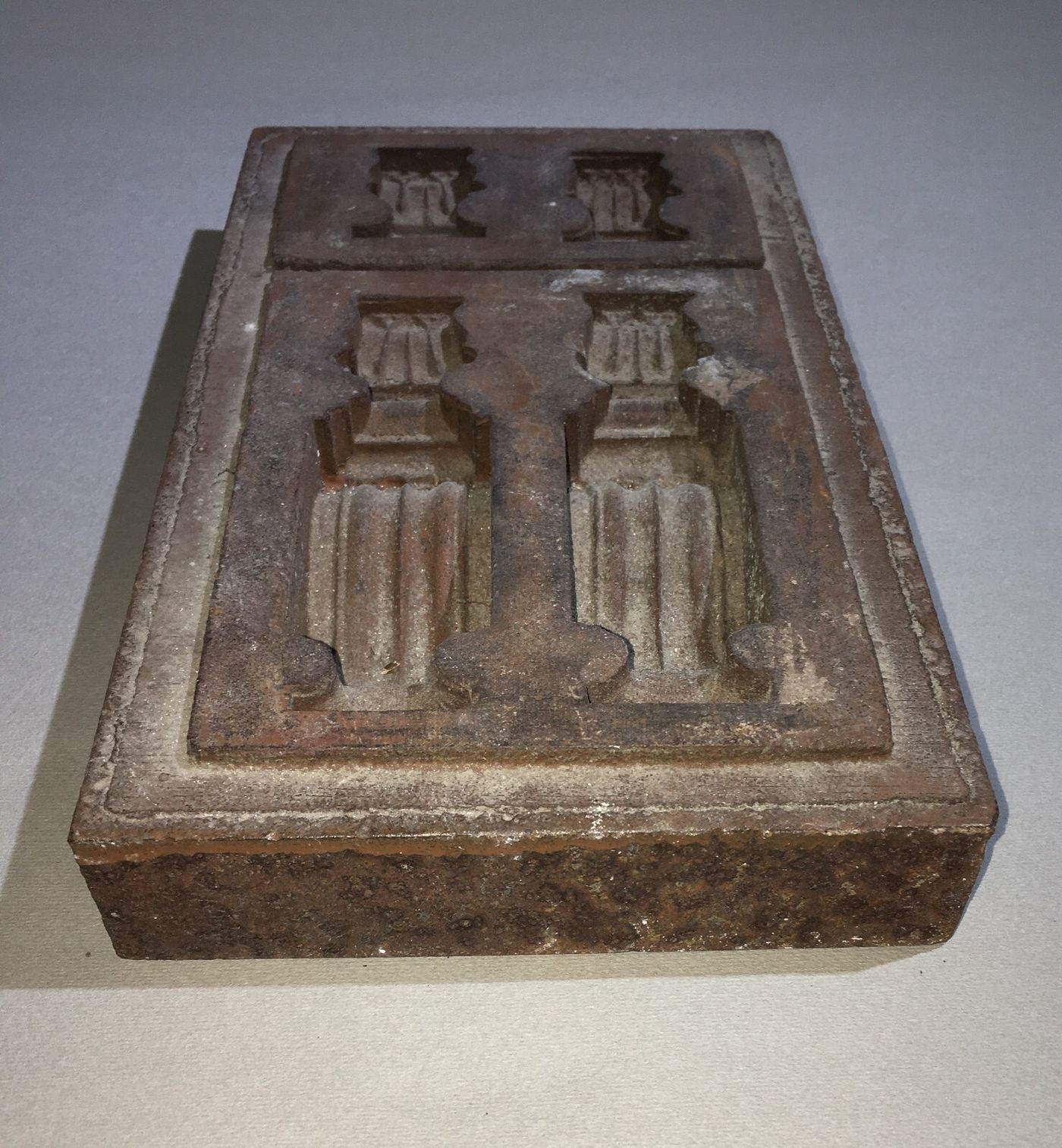 Arte E Artigianato Del Ferro: Antico Calco Per Fusione Con Motivi Decorativi