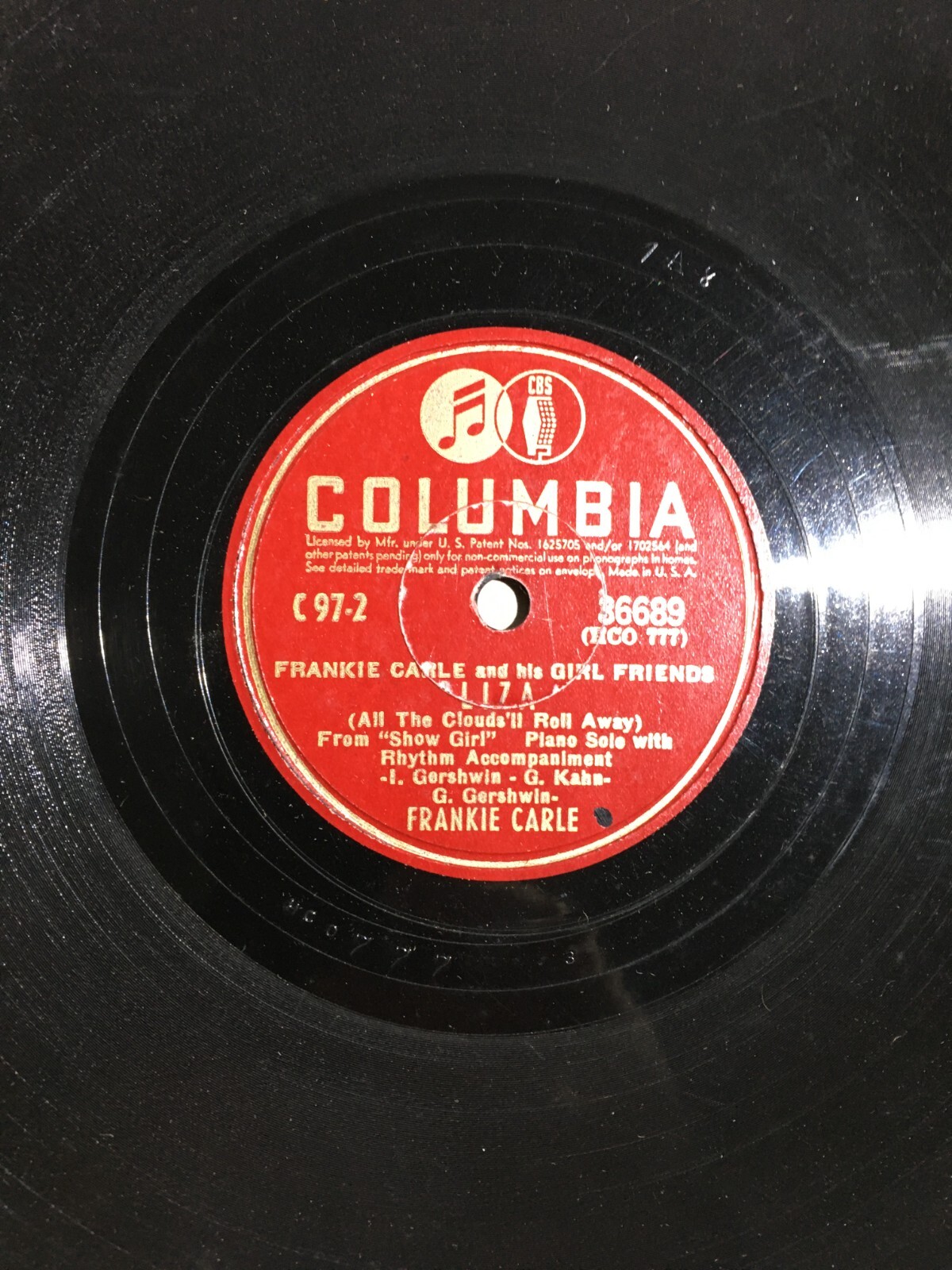 Frankie Carle And His Girl Friends: Disco Vinile Columbia (Ida / Liza)