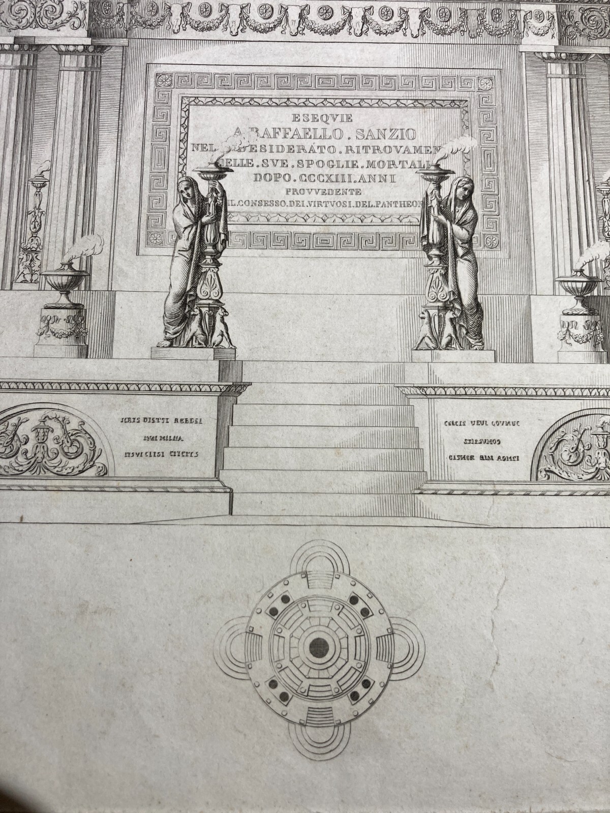Arte, Architettura: Raffaello Sanzio, Monumento Sepolcrale, Villa, Camporese, 1834