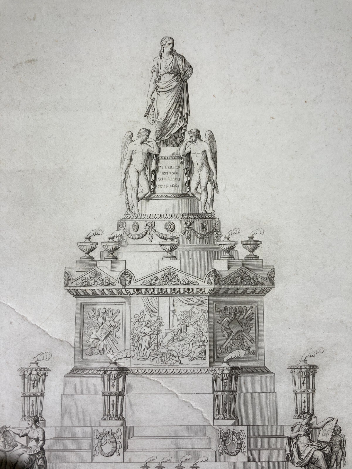 Arte, Architettura: Raffaello Sanzio, Monumento Sepolcrale, Villa, Camporese, 1834