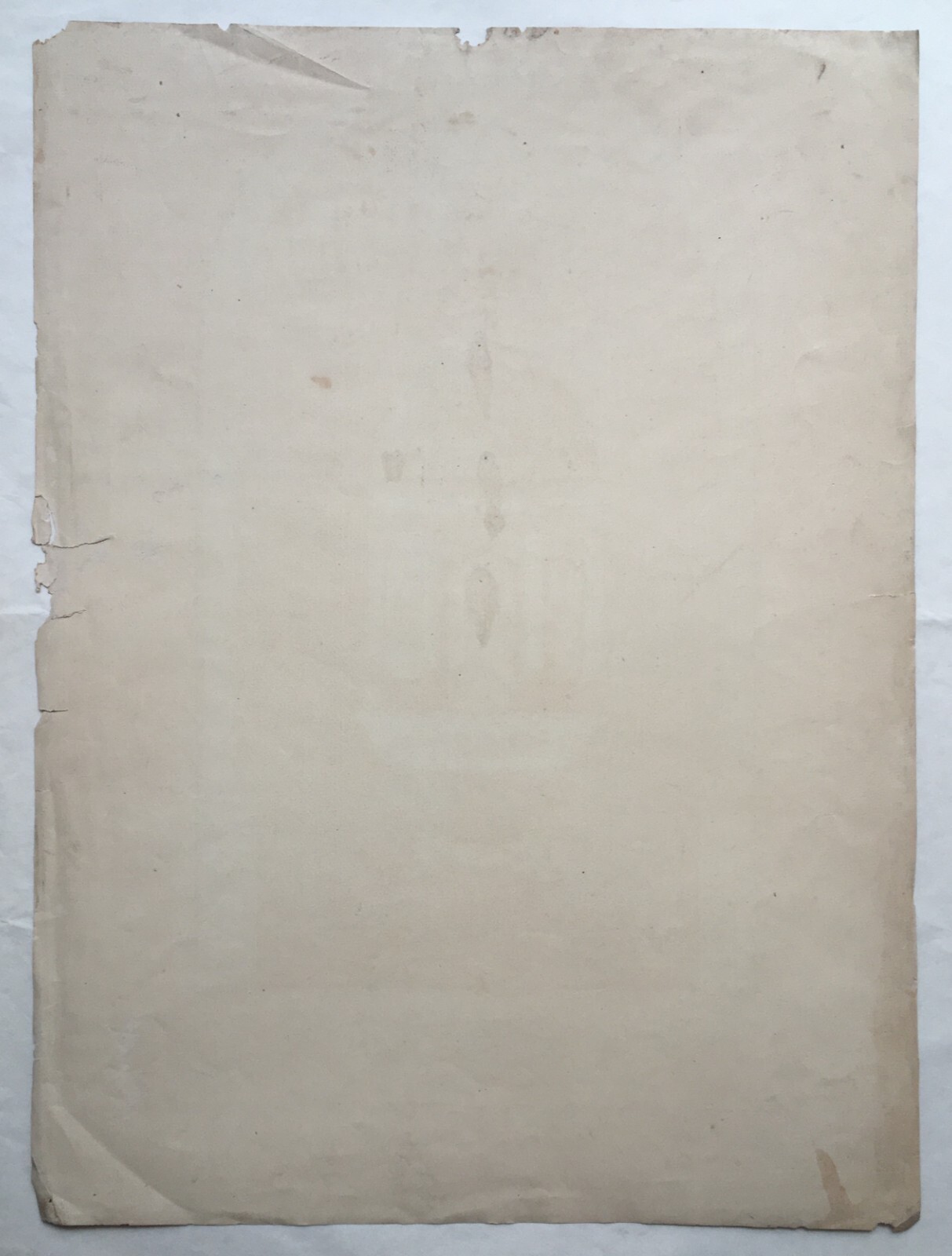 Progetto Di Battistero, Napoli. Antico Disegno Acquarellato Del XIX Secolo