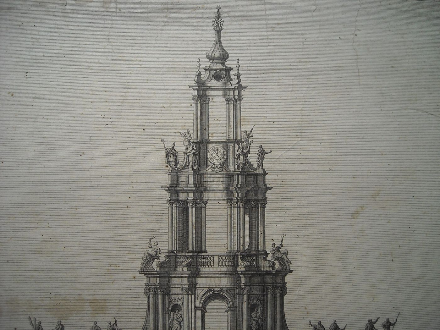 Architettura: Prospettive Della Katholische Hofkirche Di Dresda. Architetto Gaetano Chiaveri, Incisore Lorenzo Zucchi