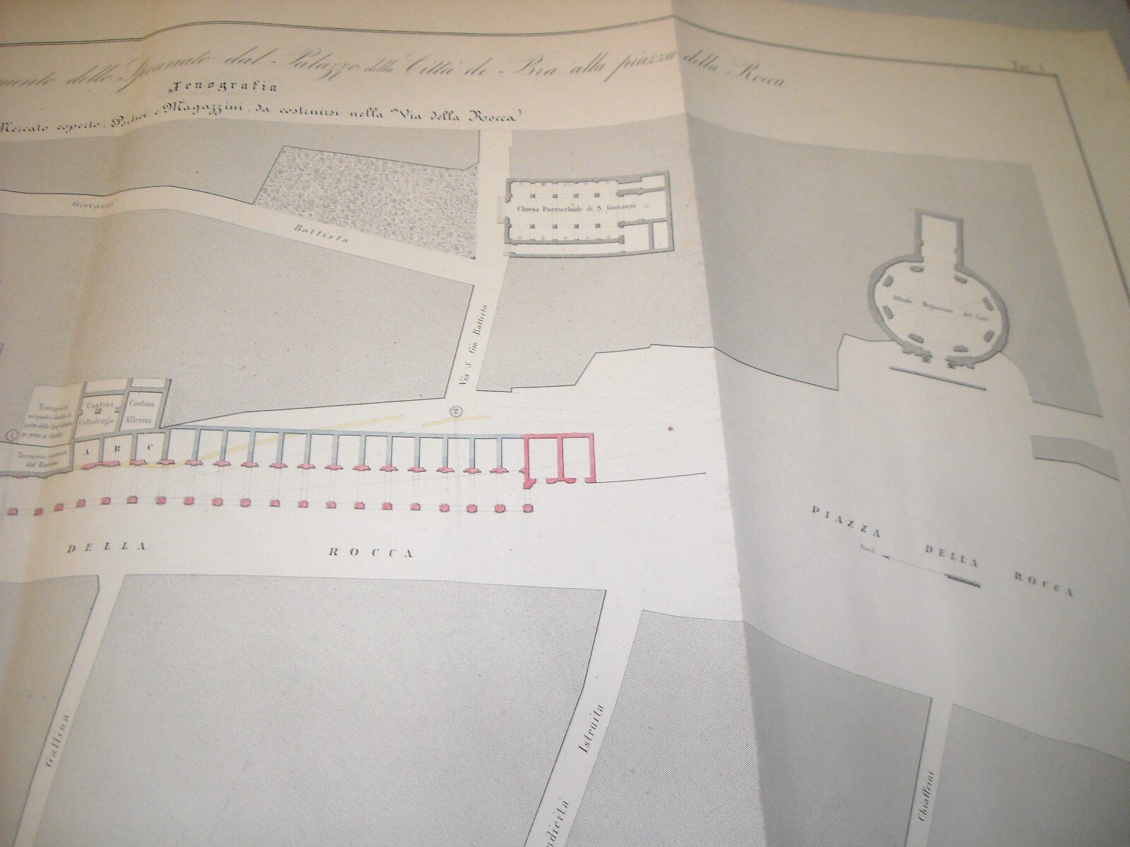 Progetto Di Ampliamento Urbano Di Bra (Cuneo). 1858
