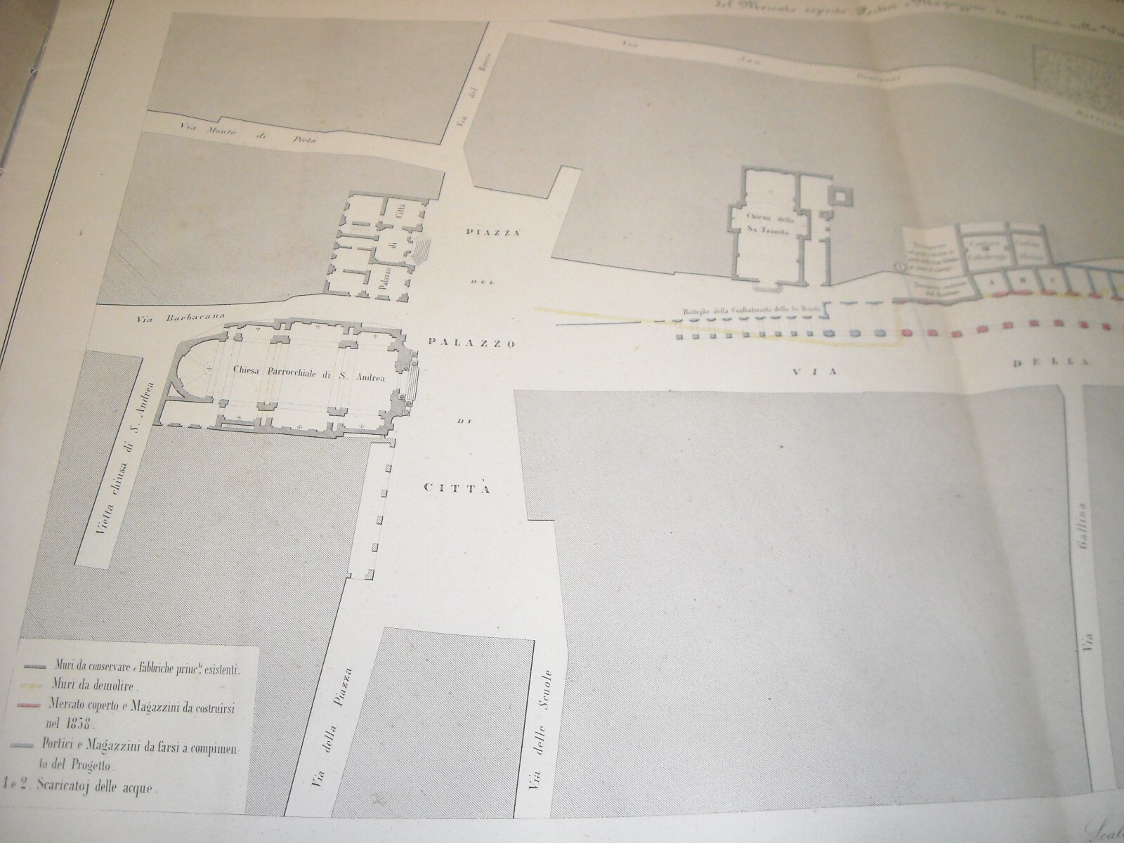 Progetto Di Ampliamento Urbano Di Bra (Cuneo). 1858