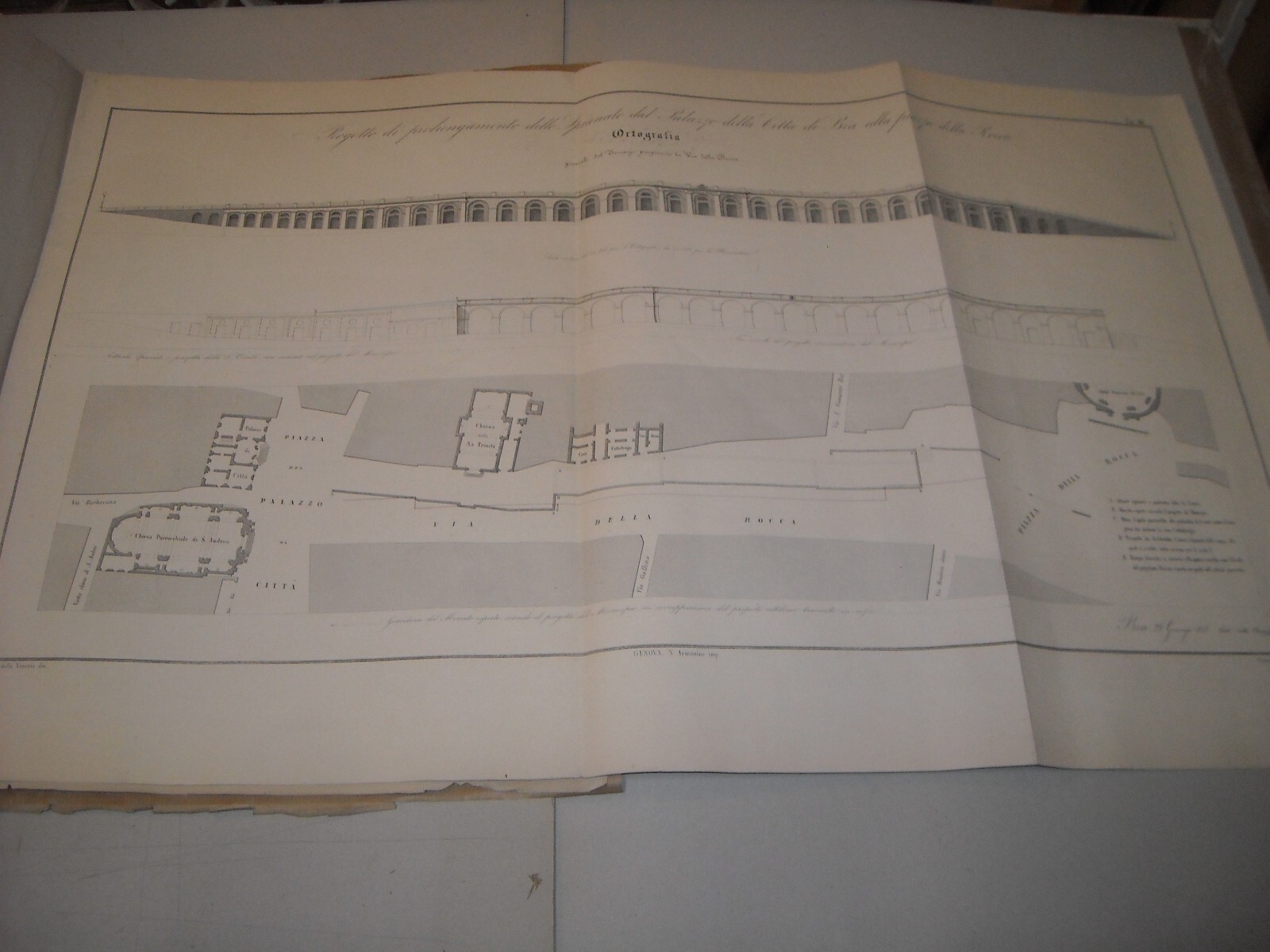 Progetto Di Ampliamento Urbano Di Bra (Cuneo). 1858