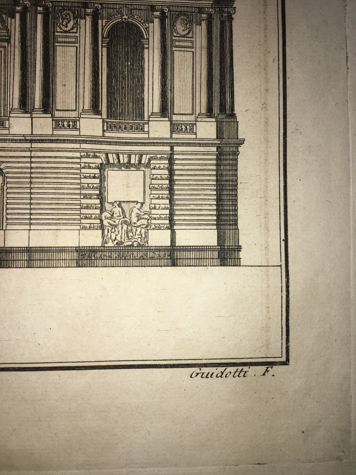 Rouen, Palazzo Reale (Hôtel De Ville). Incisione Di Guidotti, XVIII Secolo