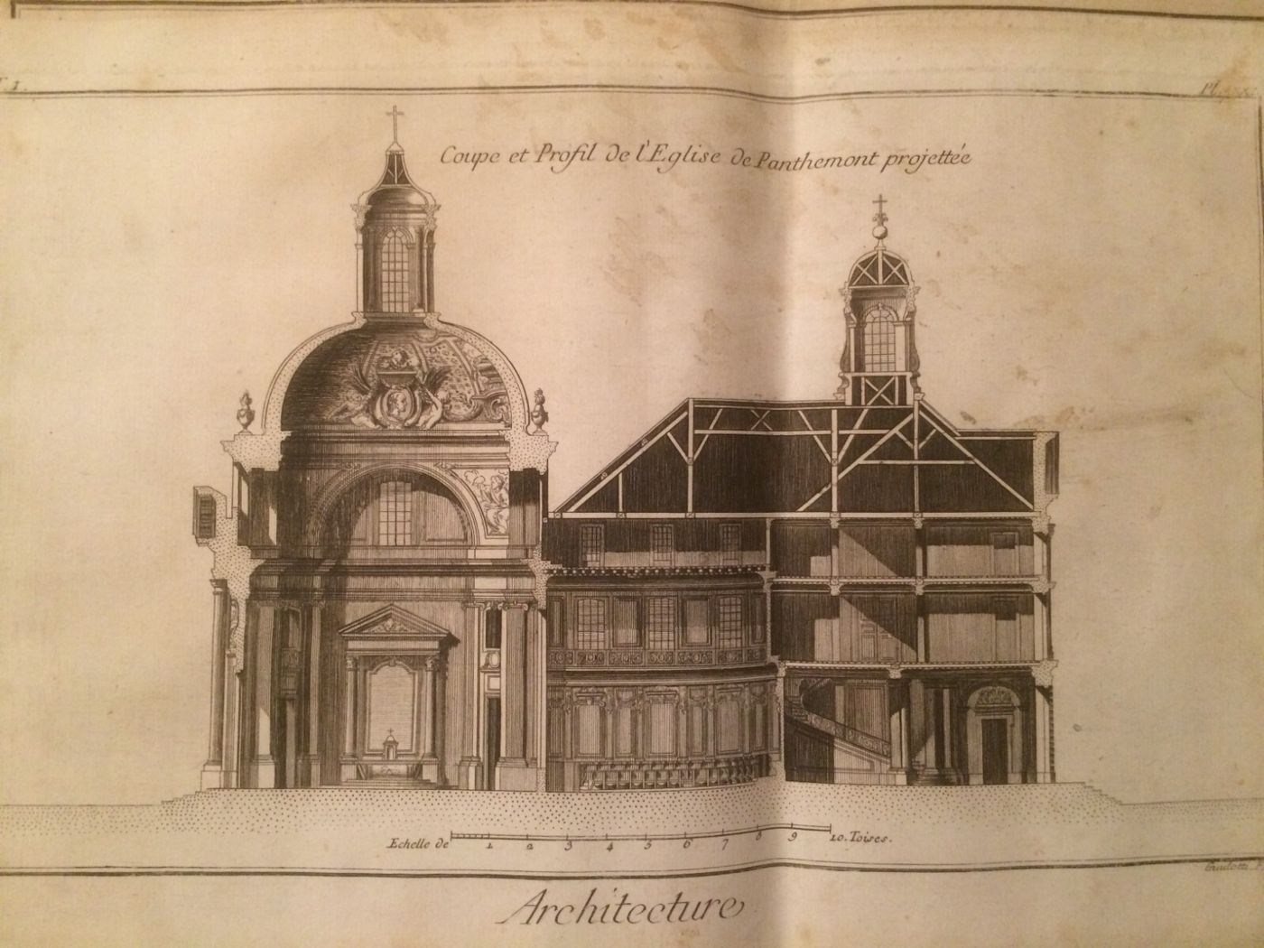 Arte, Architettura, Antiche Prospettive Dell'Abbazia Di Panthemont, Guidotti, Sei Fogli