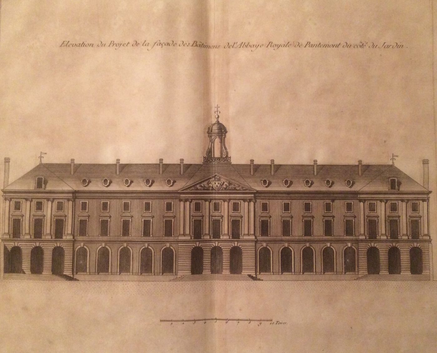 Arte, Architettura, Antiche Prospettive Dell'Abbazia Di Panthemont, Guidotti, Sei Fogli