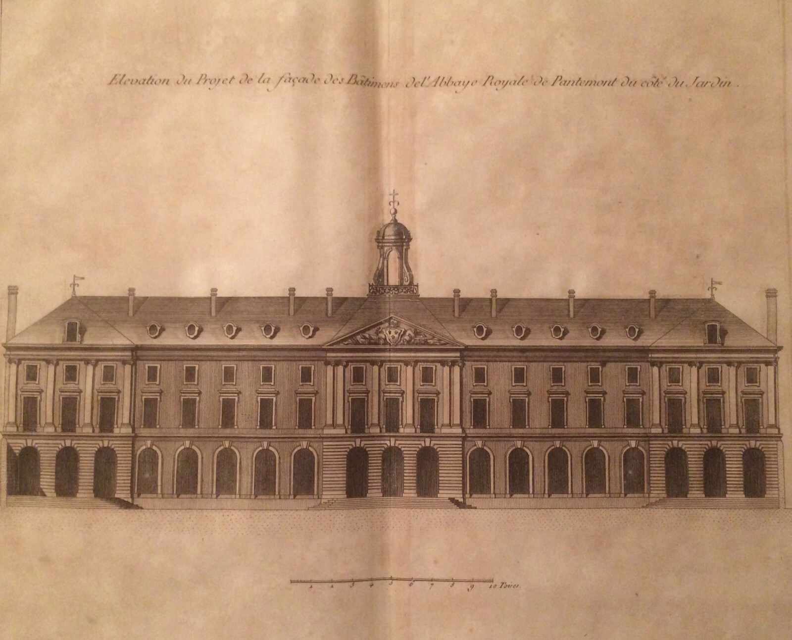 Arte, Architettura, Antiche Prospettive Dell'Abbazia Di Panthemont, Guidotti, Sei Fogli