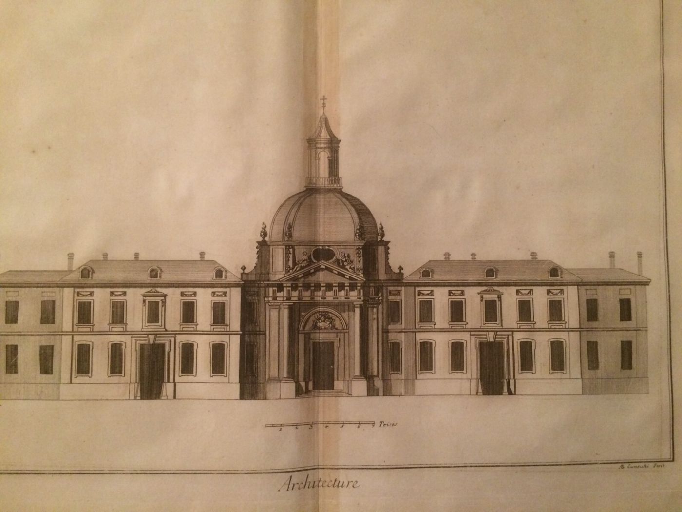 Arte, Architettura, Antiche Prospettive Dell'Abbazia Di Panthemont, Guidotti, Sei Fogli