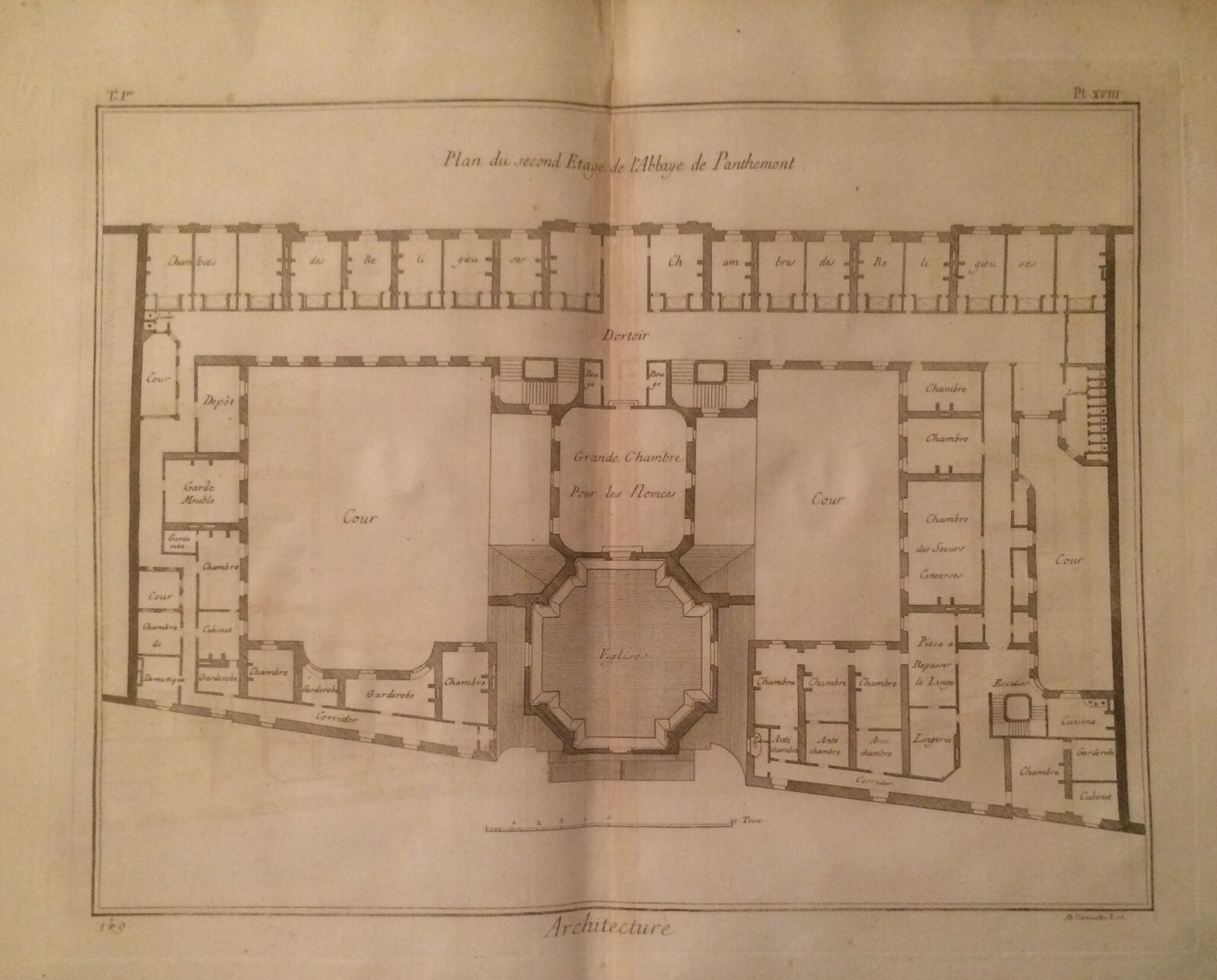 Arte, Architettura, Antiche Prospettive Dell'Abbazia Di Panthemont, Guidotti, Sei Fogli