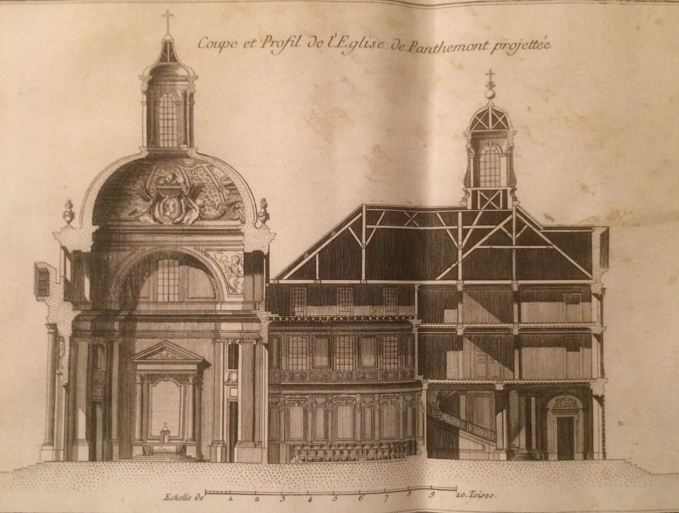 Arte, Architettura, Antiche Prospettive Dell'Abbazia Di Panthemont, Guidotti, Sei Fogli
