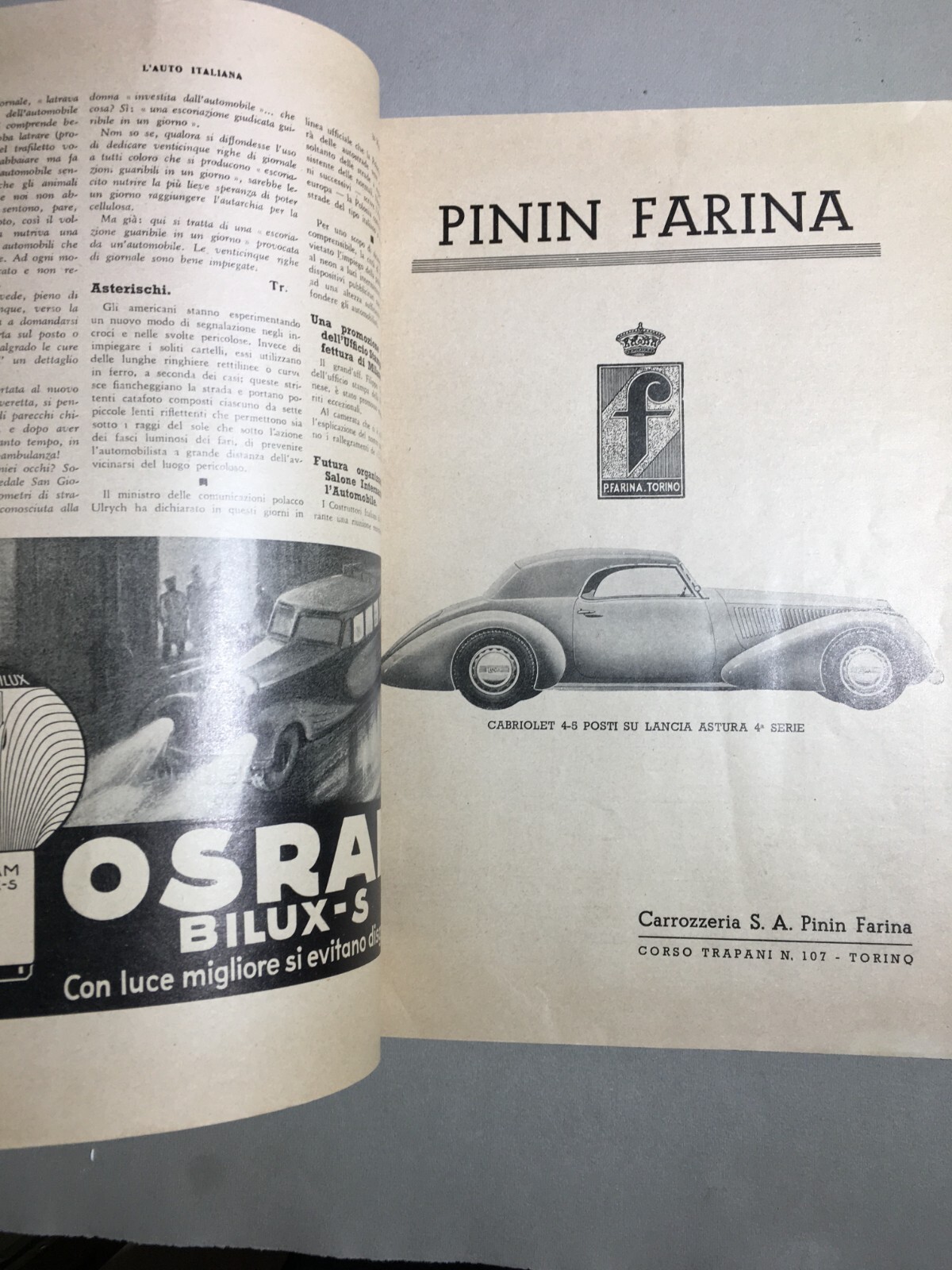 L'Auto Italiana Marzo 1938: Mille Miglia, Alfa Romeo E Pinin Farina