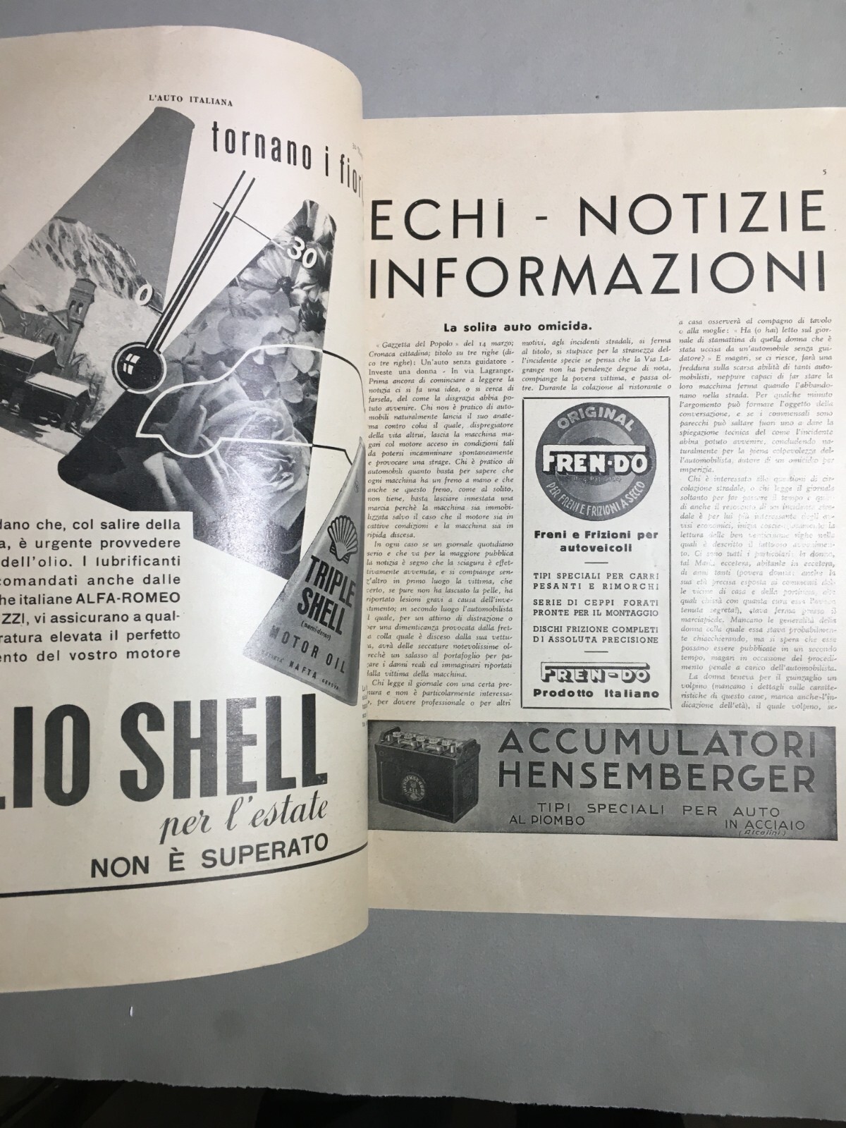 L'Auto Italiana Marzo 1938: Mille Miglia, Alfa Romeo E Pinin Farina