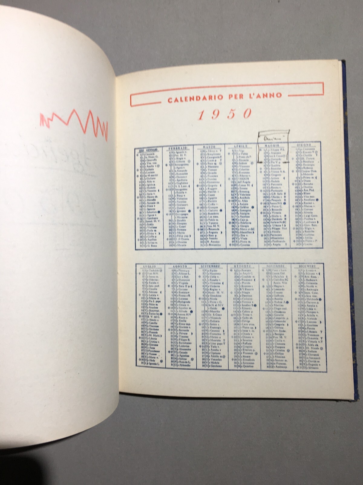 Automobilismo: Automobil Club Avellino Agenda 1950 Pubblicitaria Gomme Ceat