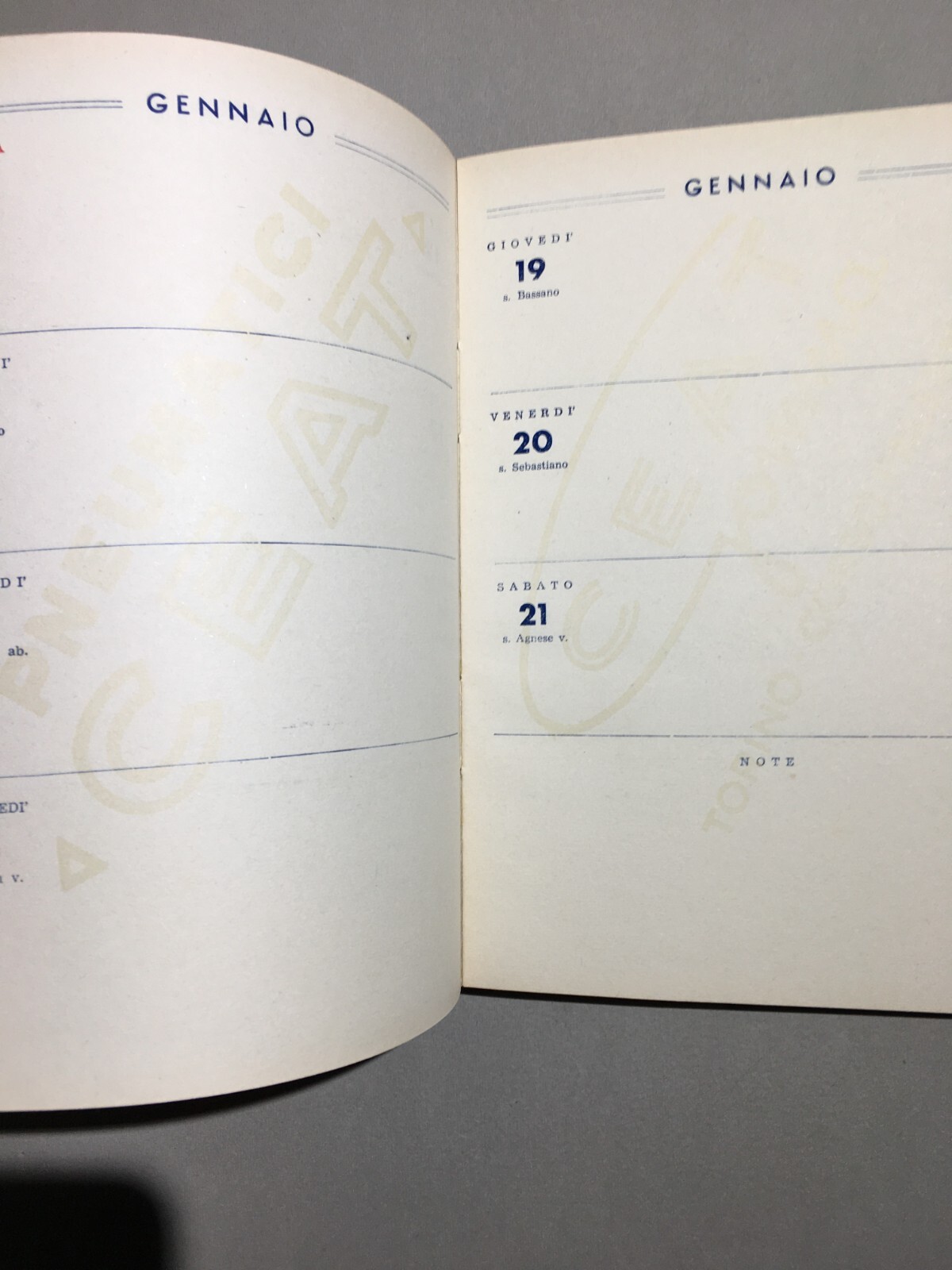 Automobilismo: Automobil Club Avellino Agenda 1950 Pubblicitaria Gomme Ceat
