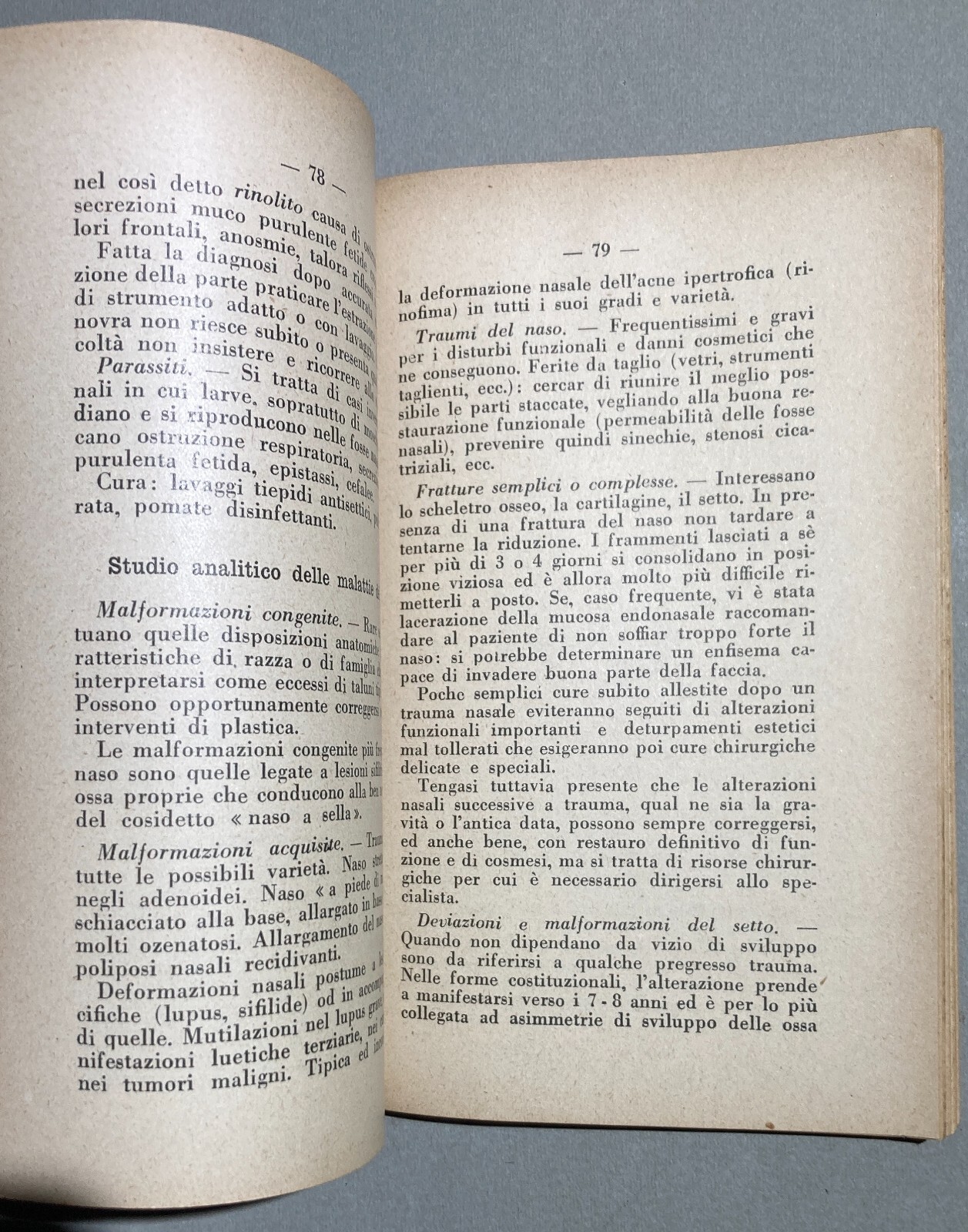 Medicina: Otorinolaringoiatria (naso, Faringe, Laringe, Otiti, Faringiti). Sanvenero Rosselli, 1930