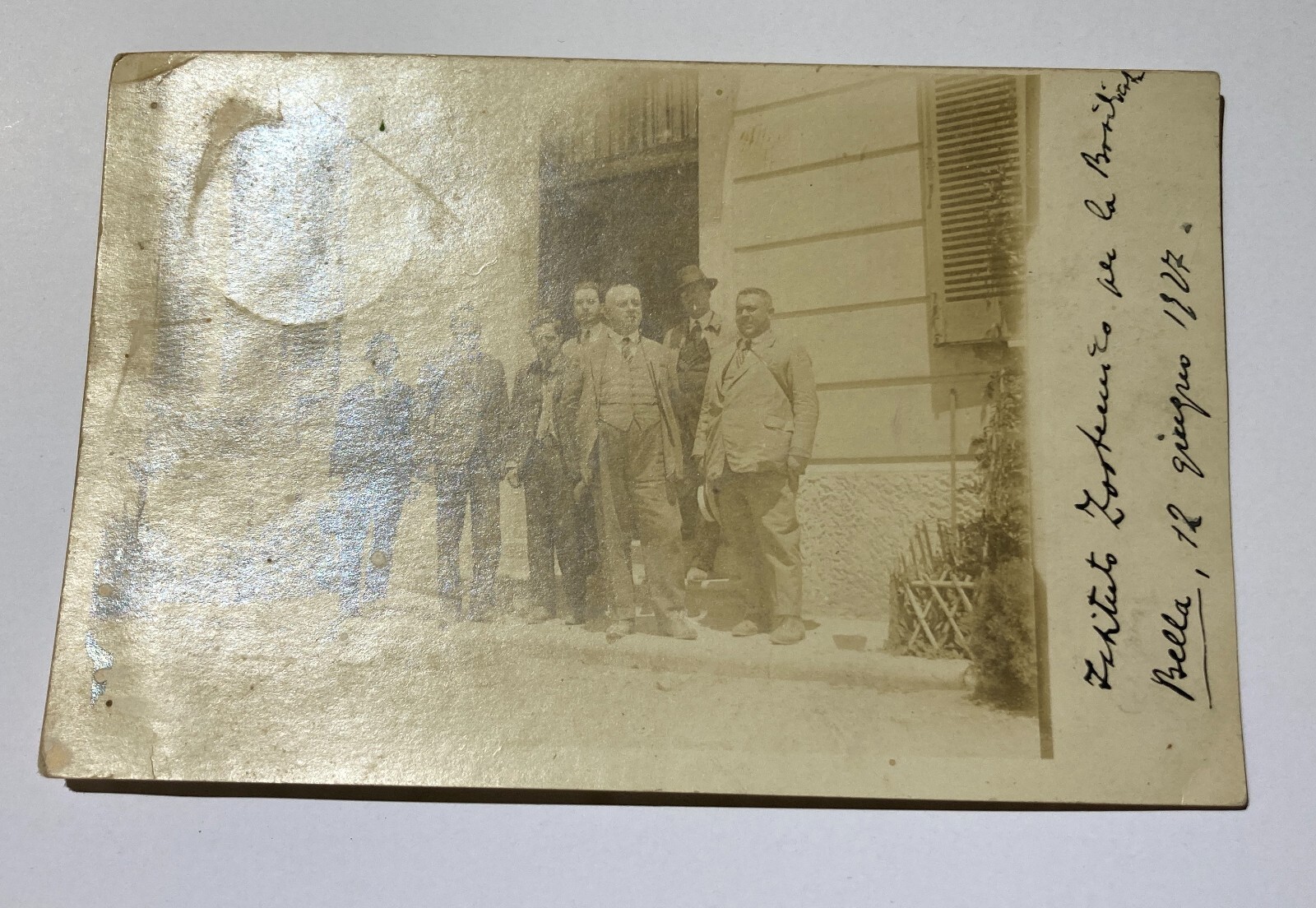 Basilicata, Potenza, Bella, Istituto Zootecnico, 1927, Antica Foto Di Gruppo d'Epoca