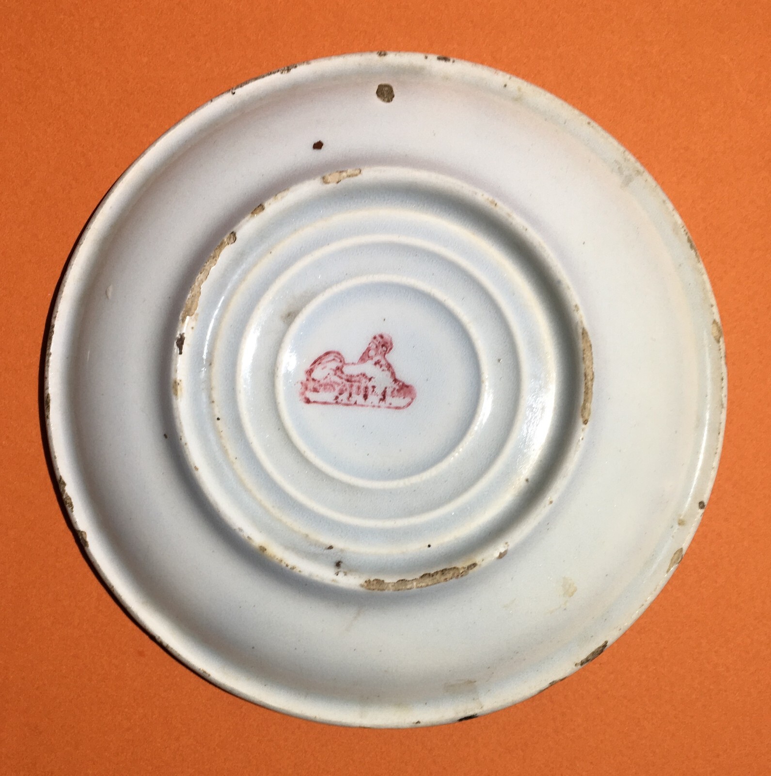 Ceramica Decorativa Floreale Con Decoro Policromo E Marchio Sfinge