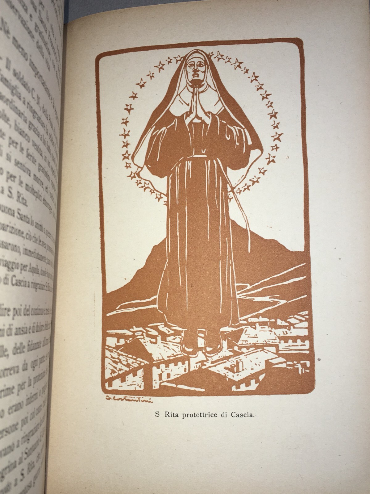 Santa Rita Da Cascia. Edizione Illustrata. Artista Giovanni Costantini. 1938. Marabottini.