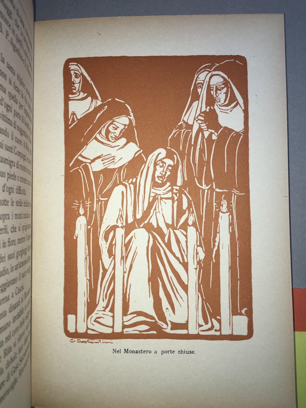 Santa Rita Da Cascia. Edizione Illustrata. Artista Giovanni Costantini. 1938. Marabottini.