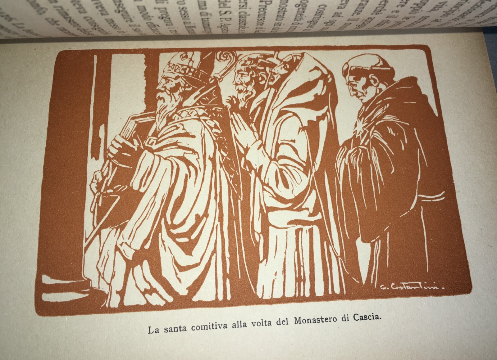 Santa Rita Da Cascia. Edizione Illustrata. Artista Giovanni Costantini. 1938. Marabottini.