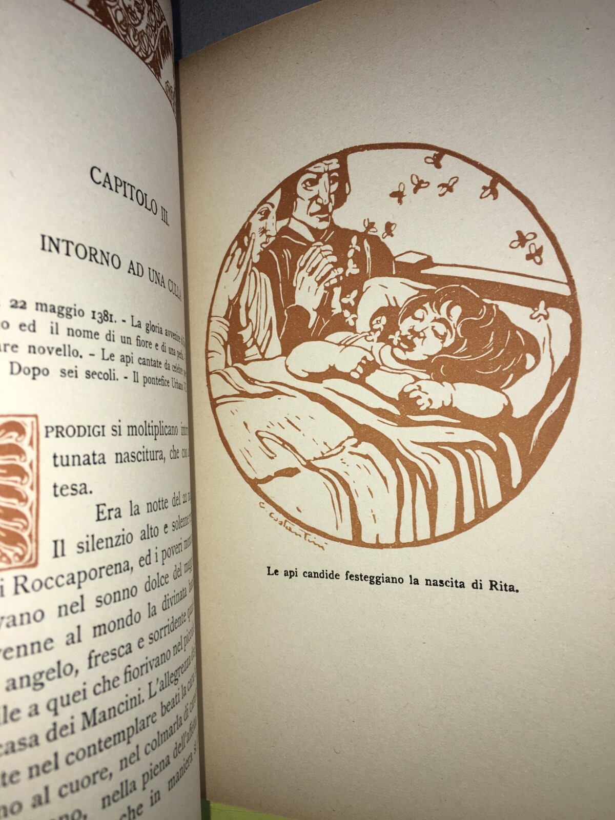 Santa Rita Da Cascia. Edizione Illustrata. Artista Giovanni Costantini. 1938. Marabottini.