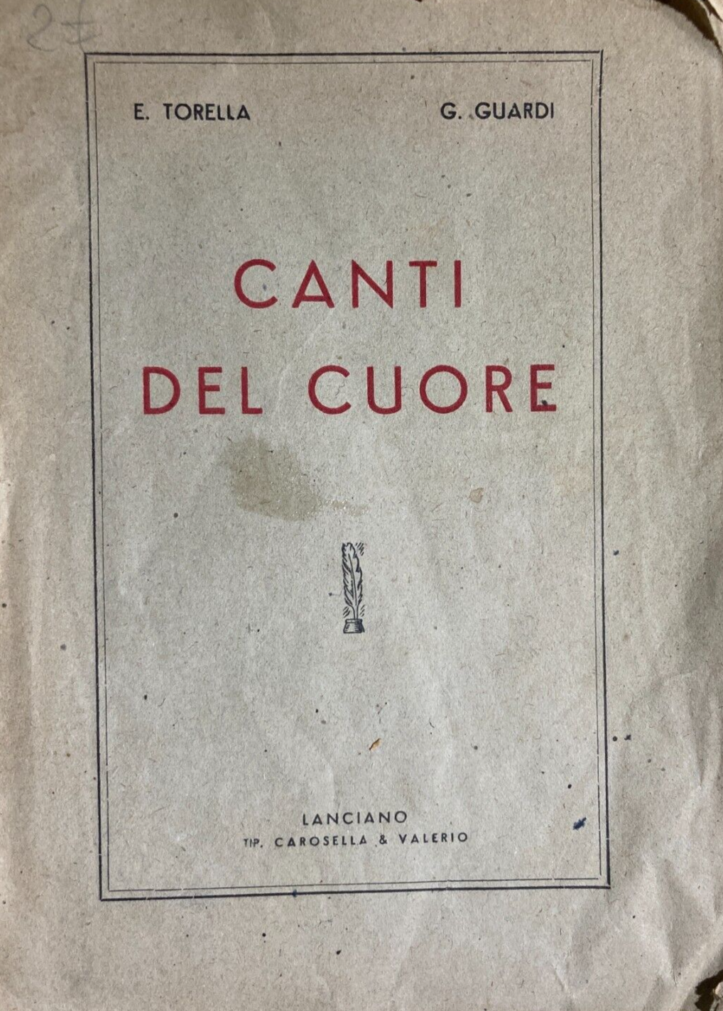 Abruzzo   Vasto   Castel Di Sangro   San Giovanni In Venere   Componimenti Poetici   XX Secolo