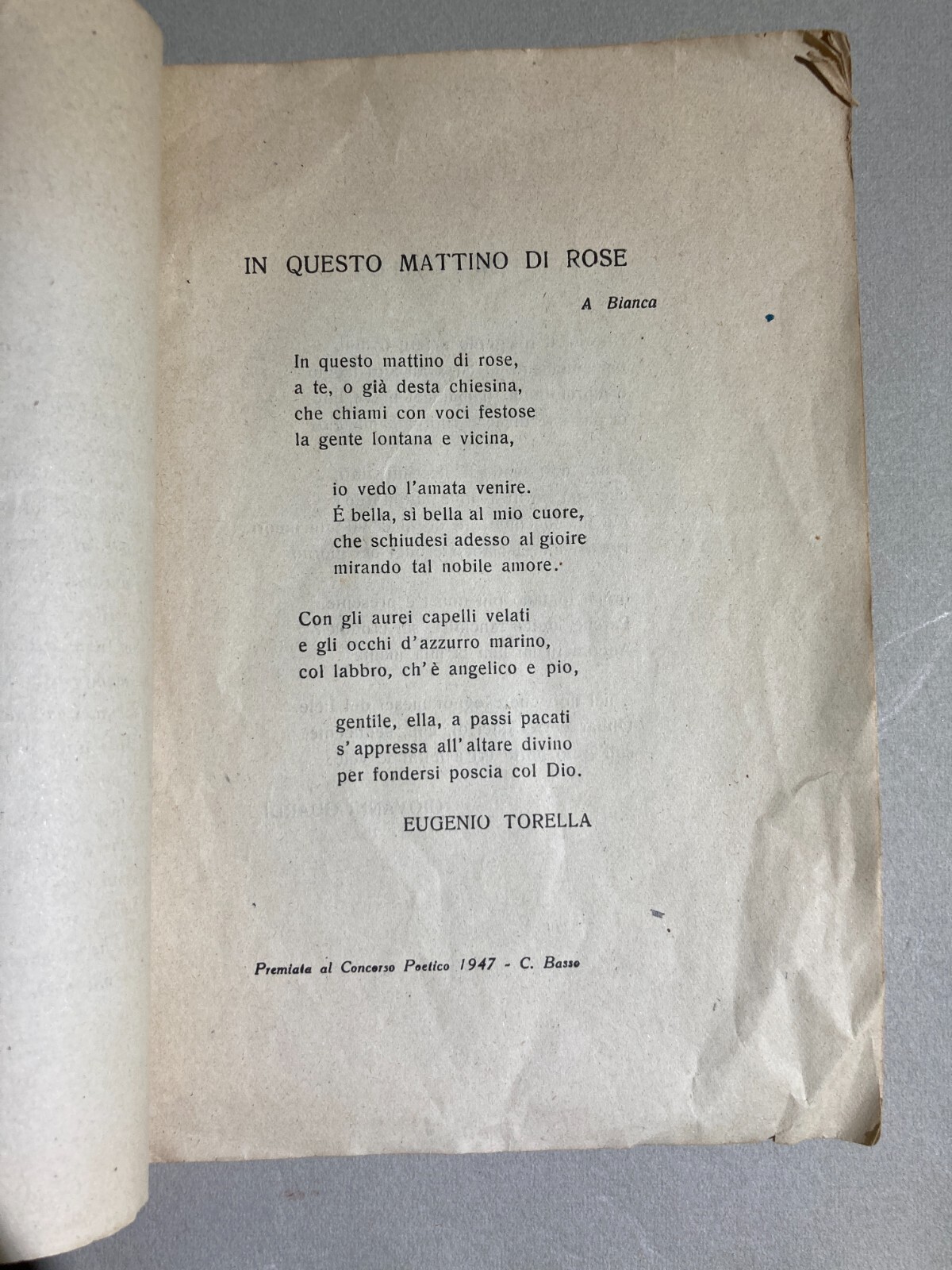 Abruzzo   Vasto   Castel Di Sangro   San Giovanni In Venere   Componimenti Poetici   XX Secolo