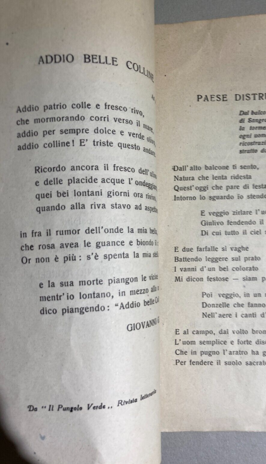 Abruzzo   Vasto   Castel Di Sangro   San Giovanni In Venere   Componimenti Poetici   XX Secolo