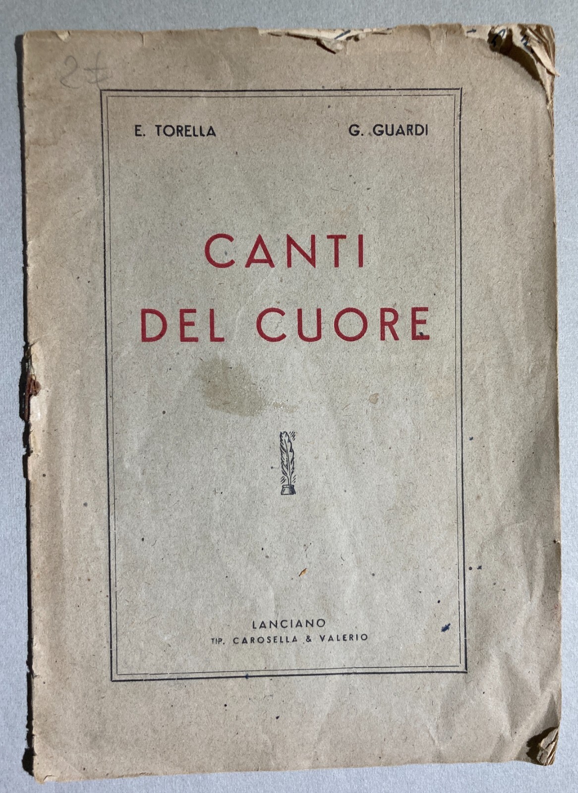 Abruzzo   Vasto   Castel Di Sangro   San Giovanni In Venere   Componimenti Poetici   XX Secolo