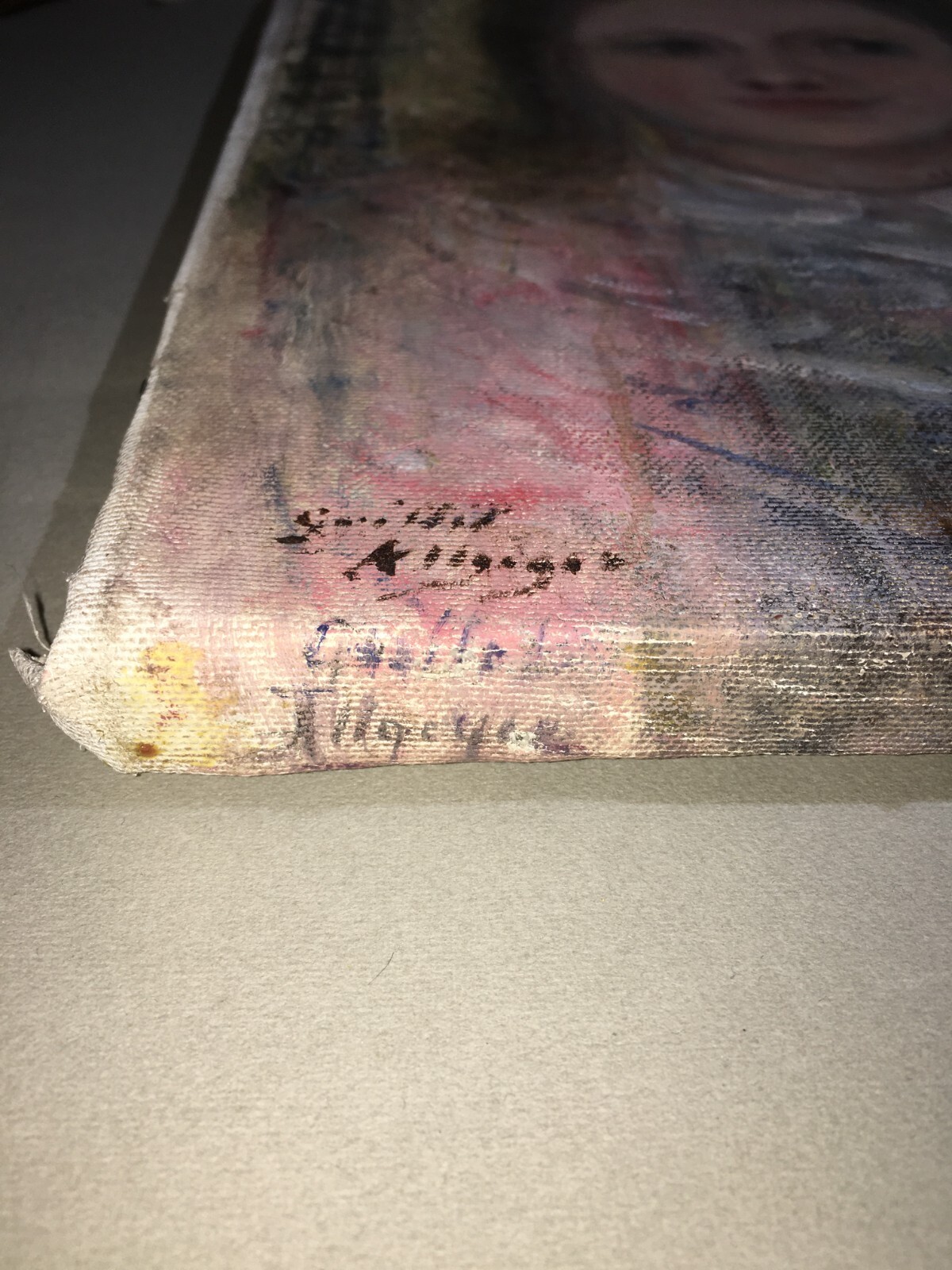 Arte Del '900. Helene Allgeyer Guillet. Capua, Larino. Raro Dipinto Ritratto.