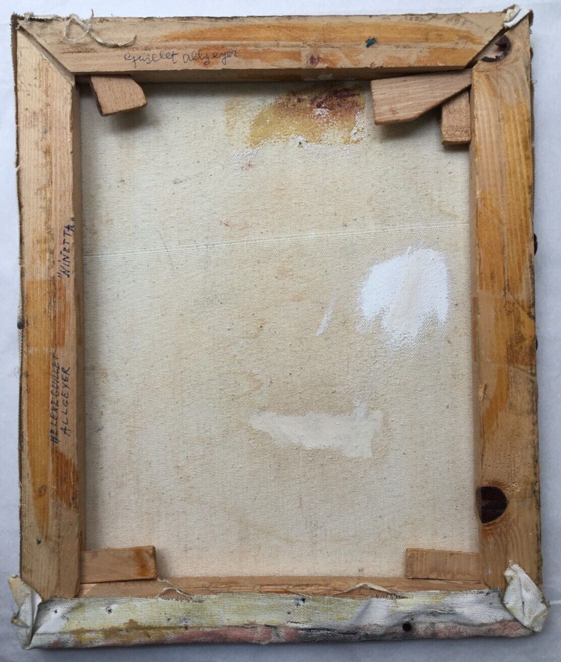 Arte Del '900. Helene Allgeyer Guillet. Capua, Larino. Raro Dipinto Ritratto.