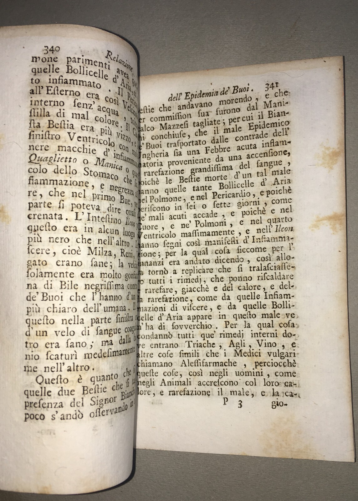 Relazione Dell'Epidemia De' Buoi Nel Contado Di Rimini (1738)