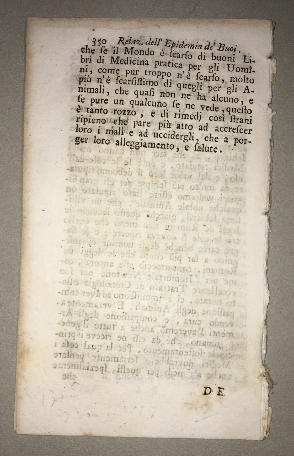 Relazione Dell'Epidemia De' Buoi Nel Contado Di Rimini (1738)